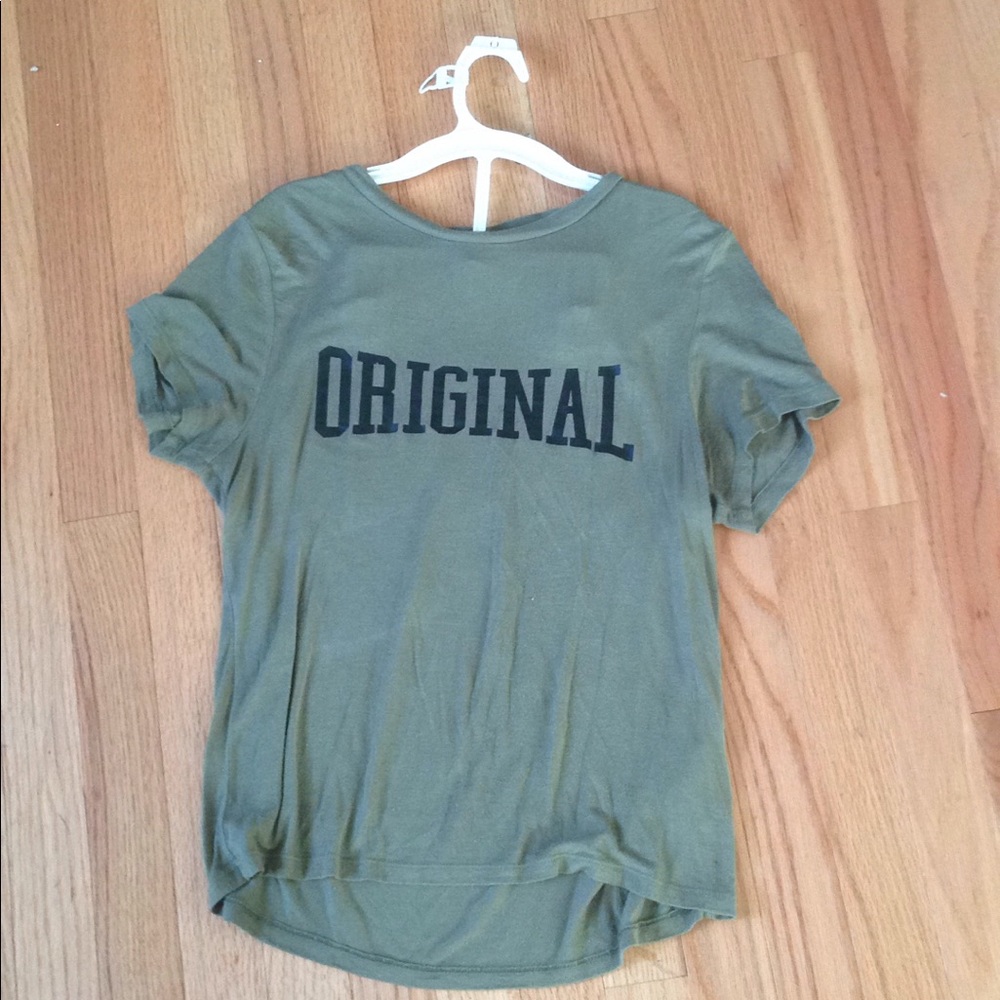 "Original" green t shirt